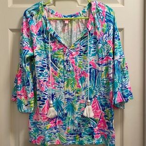 Lilly Pulitzer Del Lago Tunic Salt in the Air S
